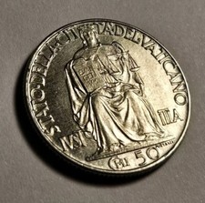 50 CENTESIMI 1942 PIO XII -