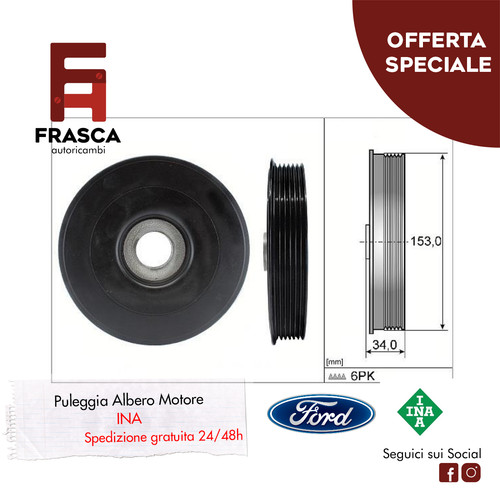 Puleggia albero motore ina - puleggia,