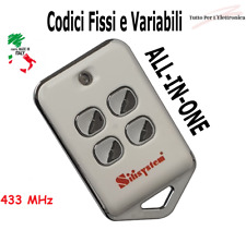 TELECOMANDO UNIVERSALE 433MHz  ROLLING CODE E CODICE FISSO