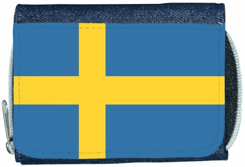 Portafoglio denim bandiera - portafoglio,