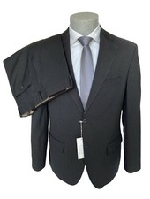 Abito uomo Confitalia, grigio scuro DROP 6 a righe strette, coll A/I, sconto 70%