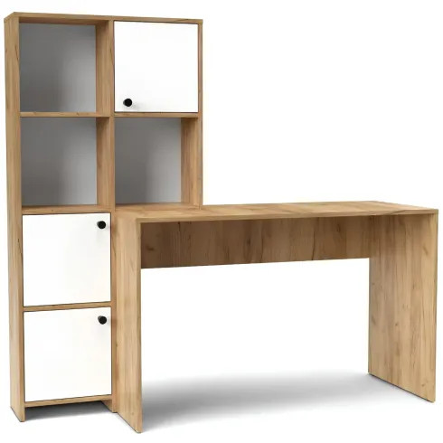 Scrivania con libreria vani - con, 6