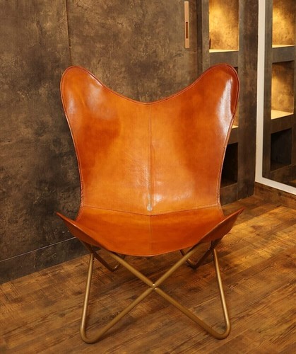 Sedia pelle farfalla - sedia,
