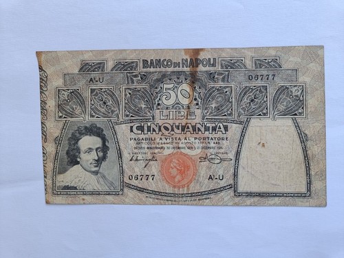 Banconota lire banco di - banconota, 50