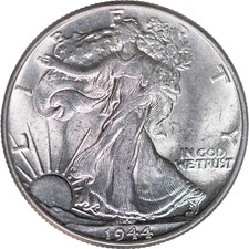 Mezzo dollaro 1944 - , walking