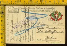 Prima Guerra Franchigia Posta Militare Lotto di Sei  x Milano pe 203