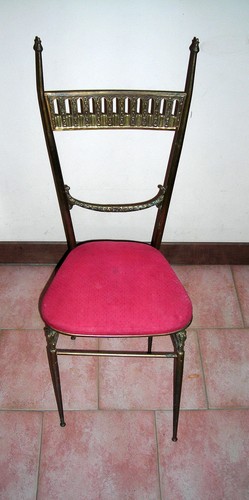 Sedia ottone tipo chiavari - , in