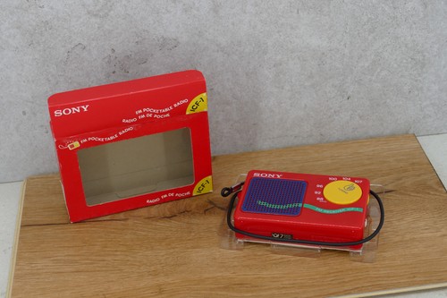 Radio sony icf rossa - radio,