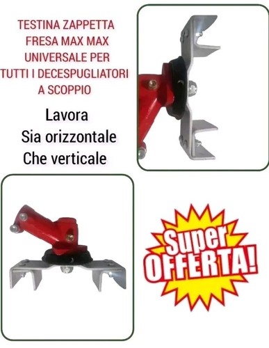 Testina zappetta fresa max - zappetta,