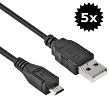 5x Cavo di Ricarica Micro USB