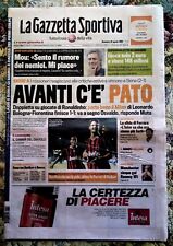 Gazzetta dello Sport 23 8 agosto 2009 USAIN BOLT STAFFETTA 4X100 ORO MILAN PATO