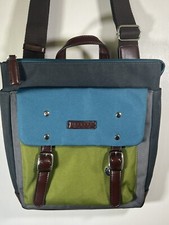 Borsa a tracolla MARSEA in tela blu navy, grigio, blu, verde tracolla regolabile 32”-52”