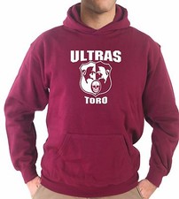 Felpa Cappuccio KJ1652 Ultras Granata Tifosi Torino Curva Toro Maratona