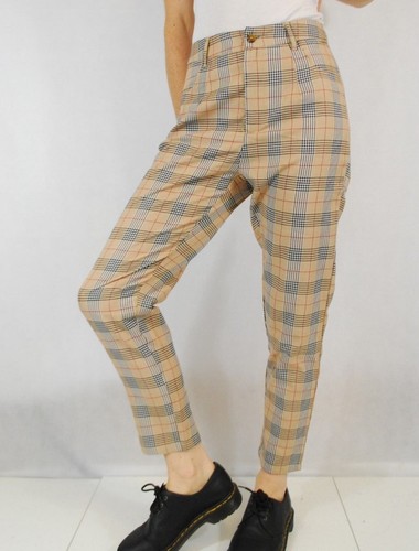 Pantaloni donna tartan - , vita