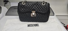 Borsa Moschino nera trapuntata