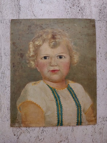 Antico dipinto olio tela - dipinto,