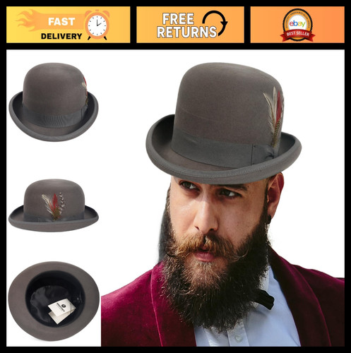 Elegante cappello derby - , bowler