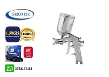 PISTOLA AEROGRAFO VERNICIATURA PROFESSIONALE 1.4 SPRAY GUN SERBATOIO 400ML F-75G
