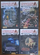 4 DVD I MAESTRI DELLA PAURA - EDITORIALE-VOCI DAL PROFONDO-UN GATTO NEL CERVELLO