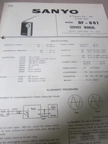 Sanyo radio transistor - sanyo,