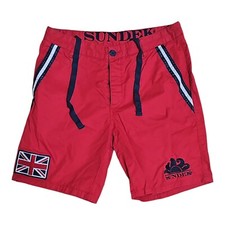 SUNDEK Pantaloncini Corti Bermuda Colore Rosso Uomo ESTIVI Taglia 31 ITA !!!