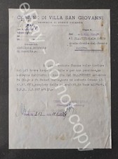 Antico documento 1962 da Villa