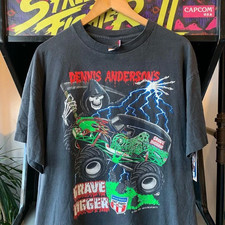 T-shirt anni 90 Grave Digger