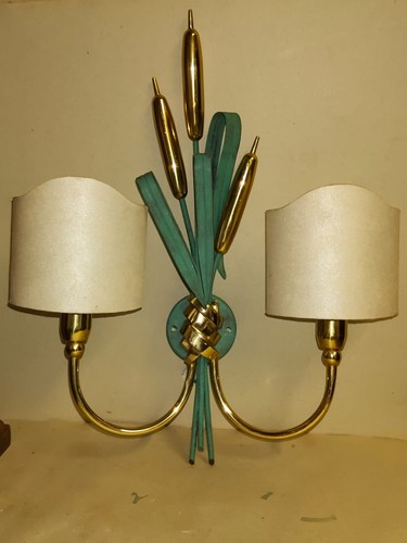 Coppia applique ottone - applique,