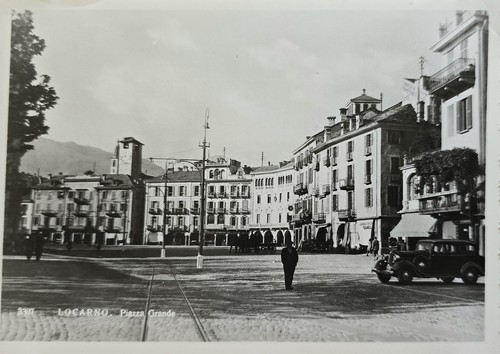 Cartolina locarno piazza - cartolina,