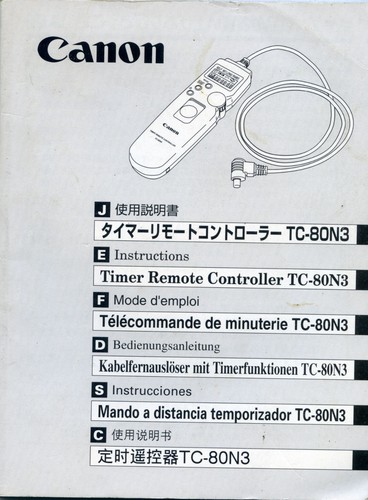 Canon timer telecomando - timer,