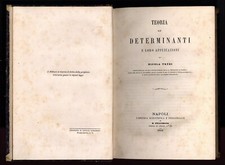 G libro TEORIA DE' DETERMINANTI E LORO APPLICAZIONI NICOLA TRUDI Pellerano 1862
