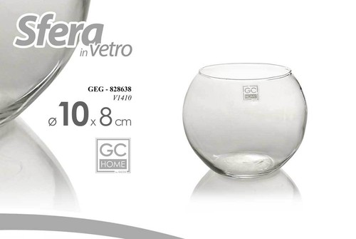Vaso vasetto sfera vetro - vaso,