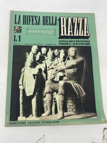 Difesa della razza anno - -,