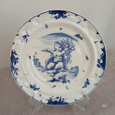 Piatto ceramica di Savona, marca Lanterna