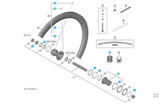 Shimano Cono sx con guarnizione parapolver per ruota dura ace R9270-50  (RIF 5)
