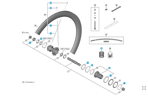 Shimano cono con - cono, sx