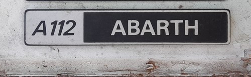 112 abarth scritta - a,