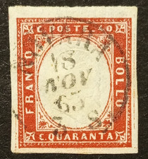 ITALIA REGNO SARDEGNA 40 CENT