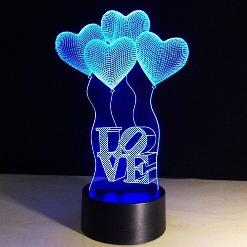 Cuore led lampada comodino - led,