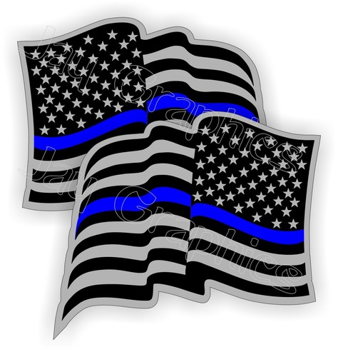 Polizia bandiera americana - bandiera,