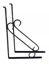 Coppia Staffe Reggi Mensola In Ferro Battuto cm 43 x ￼30 Sconto 50%