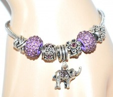 Bracciale donna argento strass