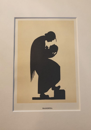 Madonna madre bambino stampa - e,