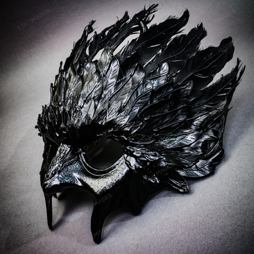 Maschera demone corvo - maschera,