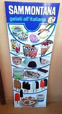 Sammontana gelati all'italiana tabella insegna cartello gelato cartone cartonata