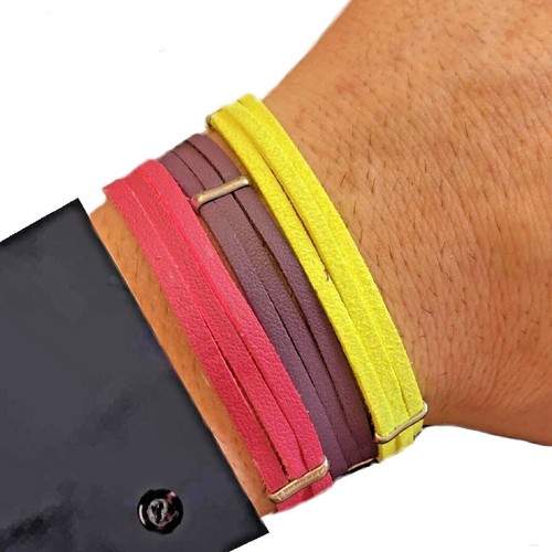 Bracciale pelle uomo - bracciale,