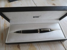 stylo roller  ball  mont blanc blanc bohème platiné