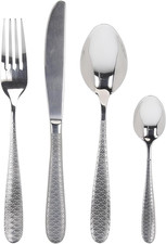 Orientale,Servizo 24 Posate, Acciaio 18/0, Argento