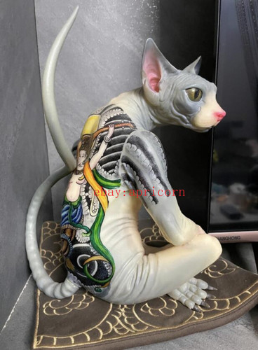 Statua sphynx gatto tatuaggio - statua,
