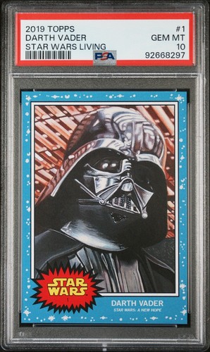 Topps star wars living set - living, psa
